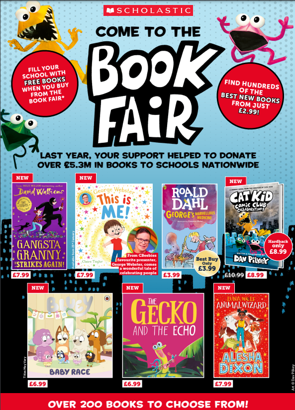 Scholastic Book Fair Returns - April 26-29